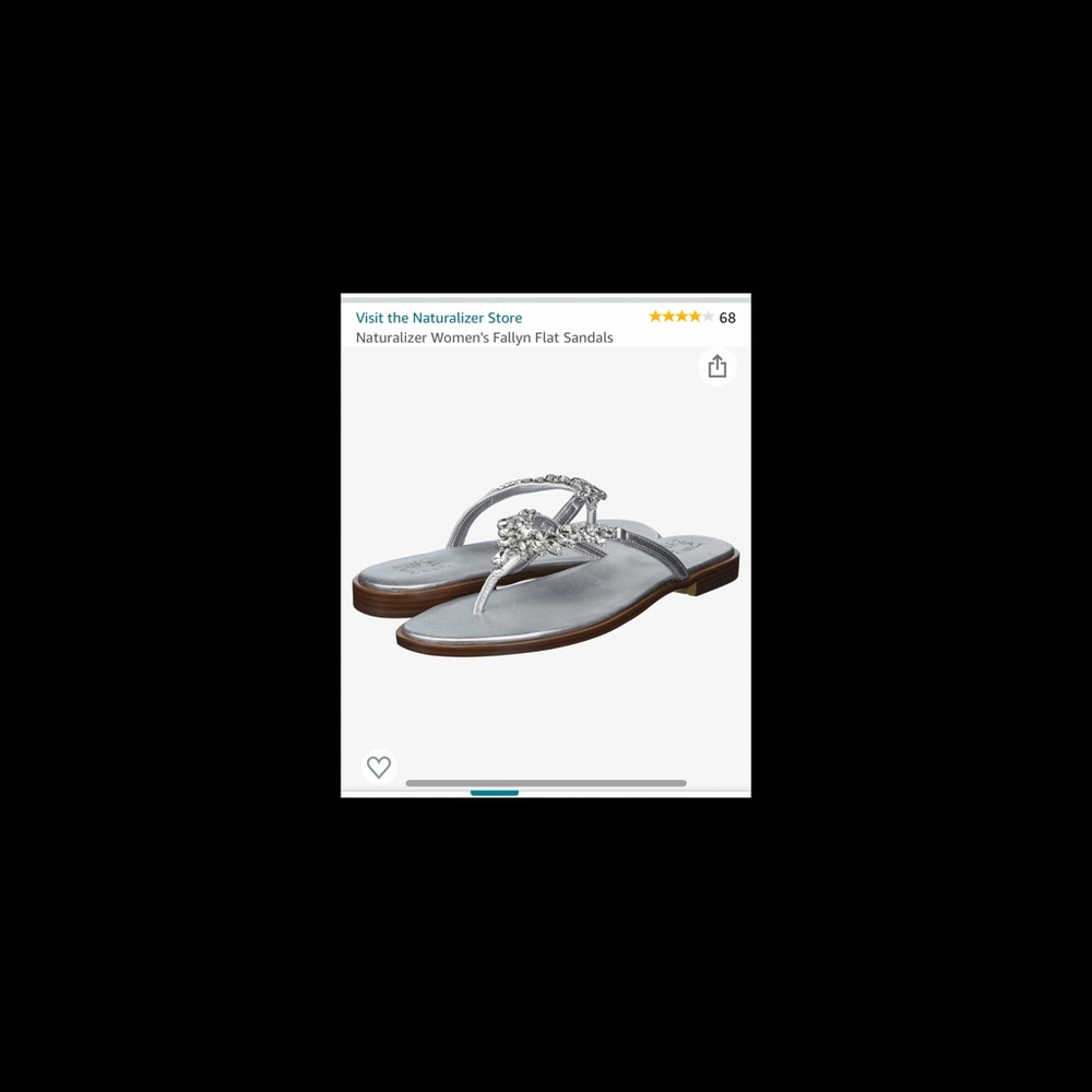 SOLD NOT FOR SALE Naturalizer Fallyn silver strap & clear rhinestone - Picture 4 of 11
